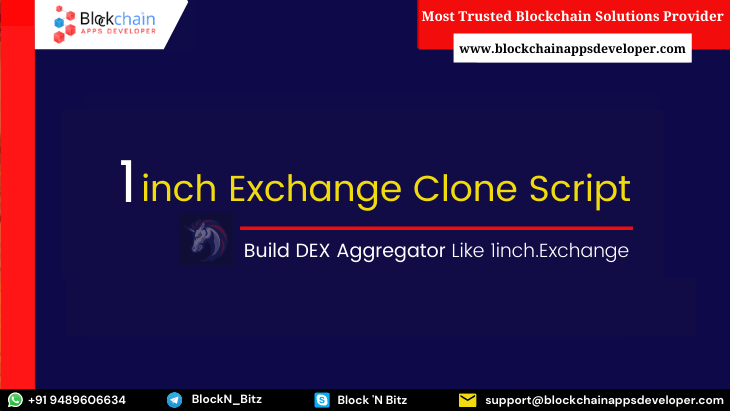 1inch Exchange Clone Script to Create DEX Aggregator Platform Similar to 1inch.exchange