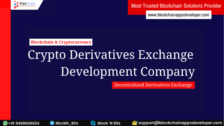 Cryptocurrency Derivatives Exchange Development Services -  BlockchainAppsDeveloper