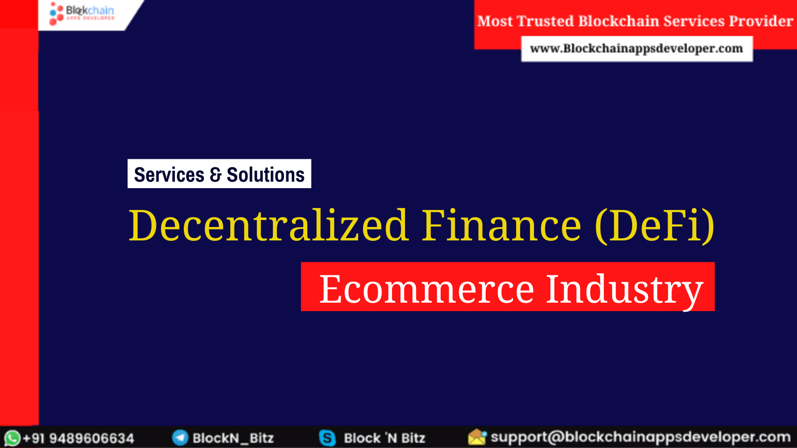 How Decentralized Finance (DeFi) can improve the E-commerce Sector?