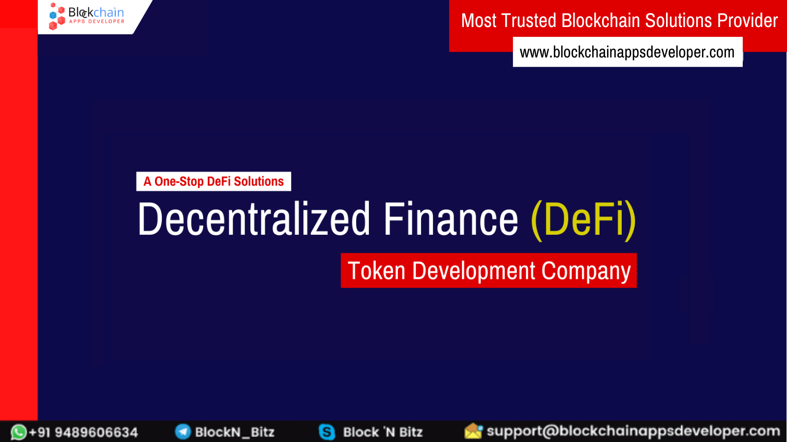 Decentralized Finance (DeFi) Token Development Company
