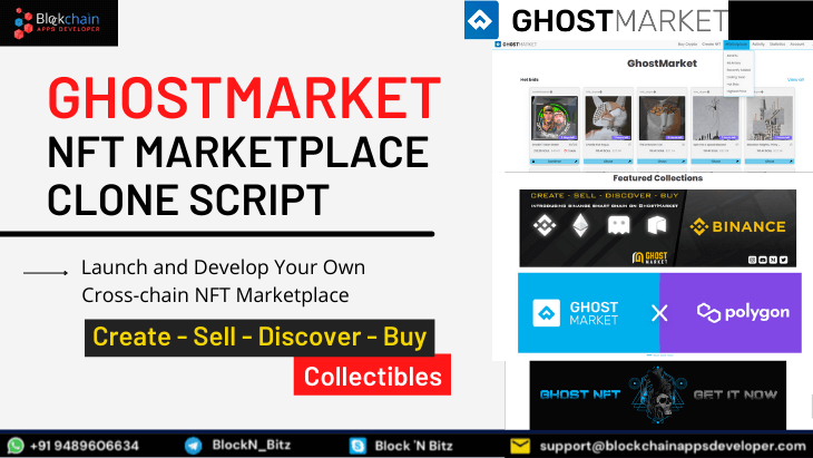 GhostMarket Clone Script To Launch Cross-Chain NFT Marketplace Like Ghostmarket.io