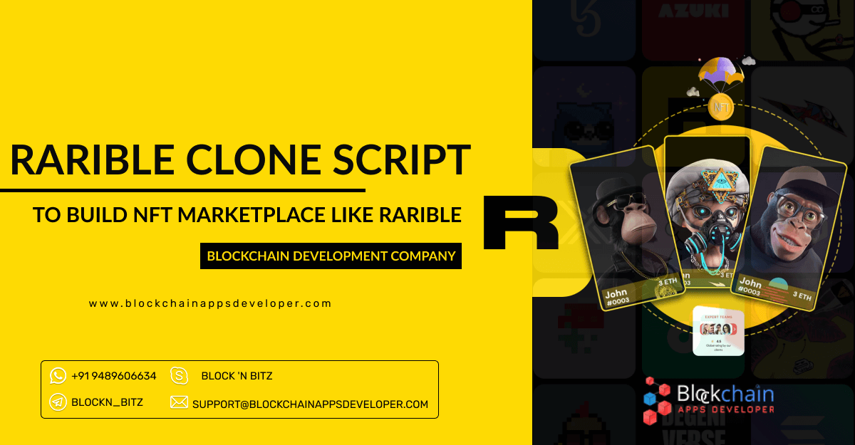 Rarible Clone Script To Build NFT Marketplace like Rarible