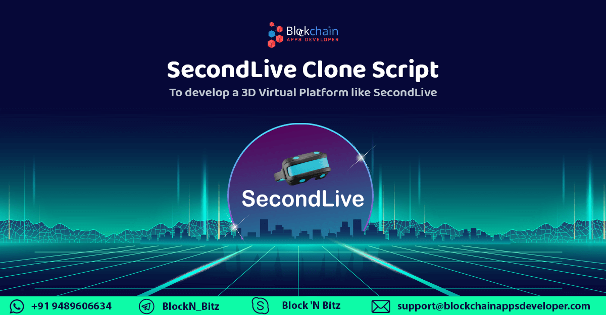 Secondlive Clone Script To Launch 3D Virtual Place Platform Like Secondlive