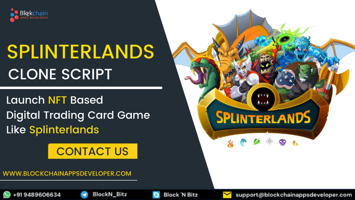 Splinterlands Clone Script To Launch NFT based Digital Trading Card Game Like Splinterlands