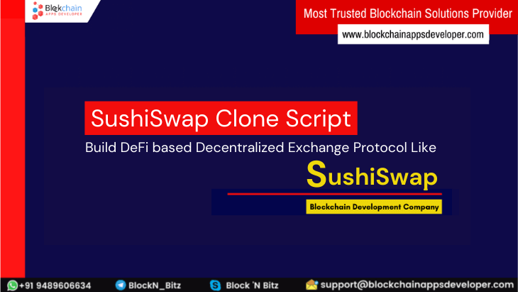 SushiSwap Clone Script to Launch Ethereum Powered DeFi Exchange Similar to SushiSwap